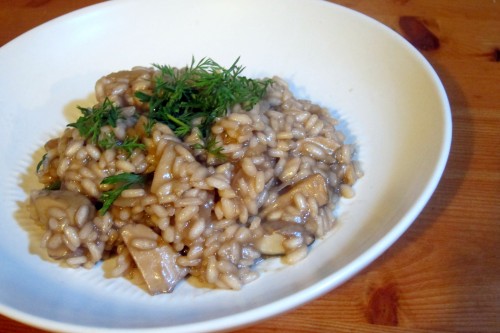 plated risotto