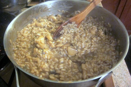 risotto cooking